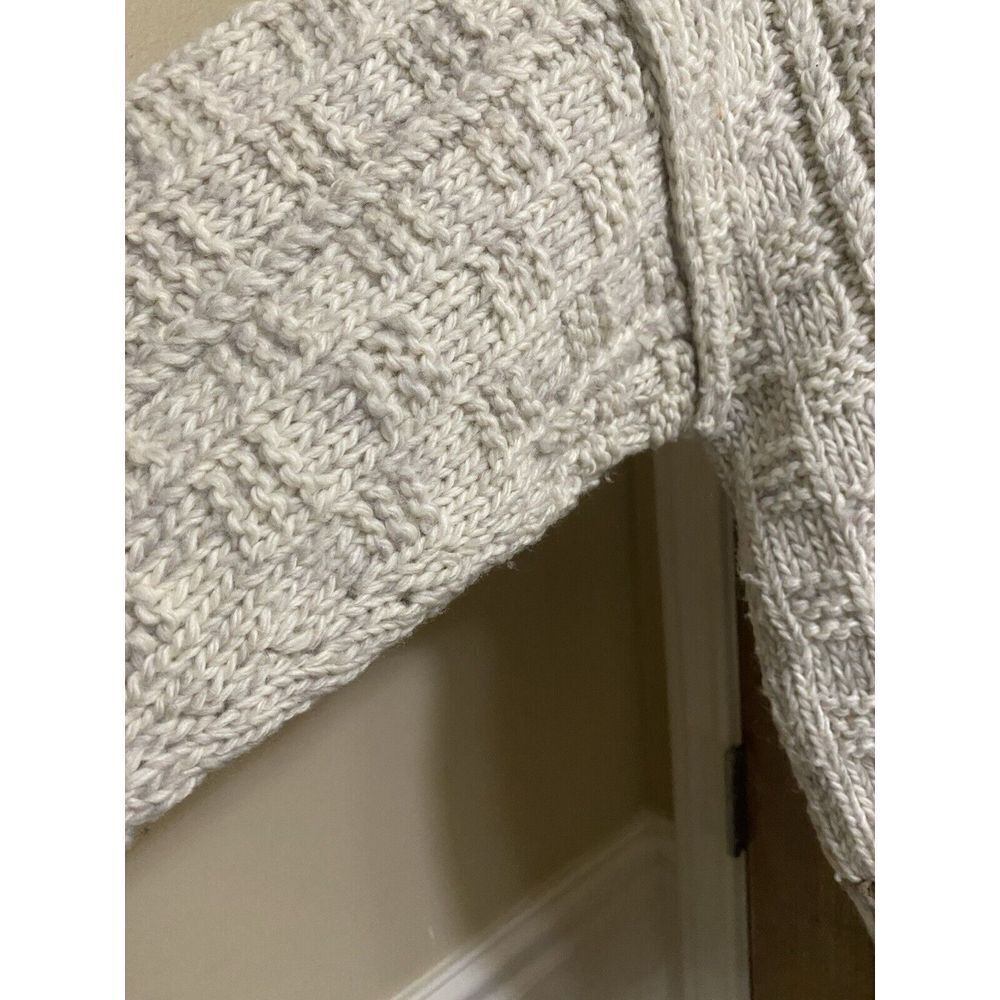 Vintage Liz Claiborne Hand Knit Wool Button-up Sweater Pastel Designs Grandma L - Picture 12 of 16